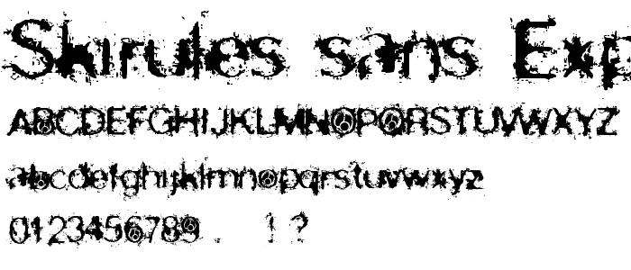 skirules-Sans Expanded Medium font